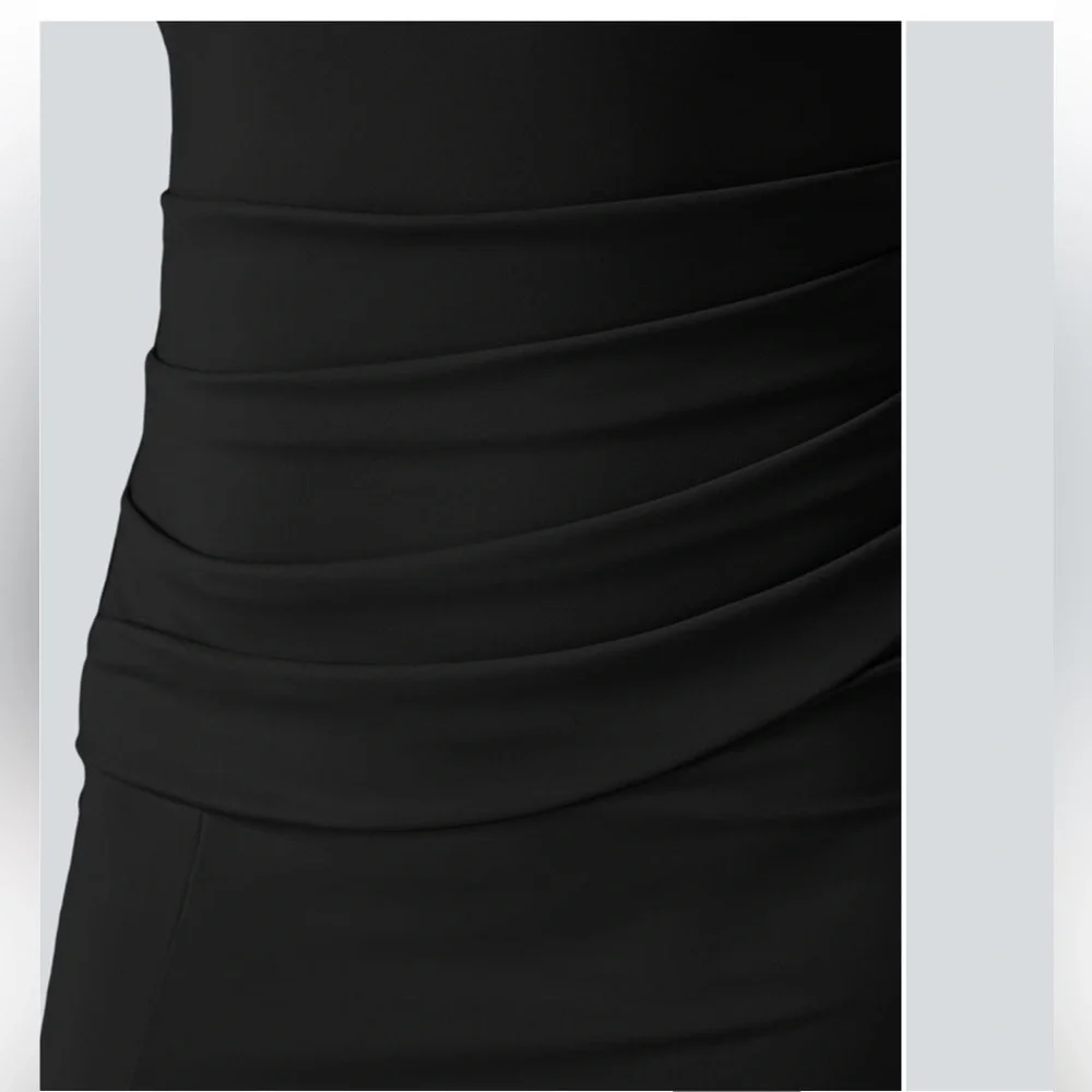 Halara Ruched Bodycon Midi Dress - Picture 8 of 15